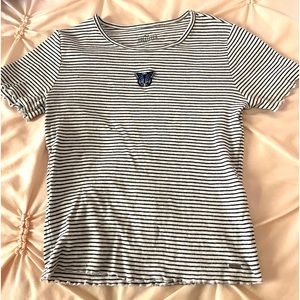 Striped cotton t-shirt